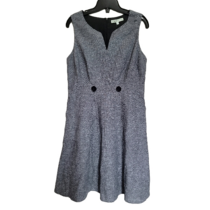Cleo Gray Sleeveless Dress Size 8 Petites